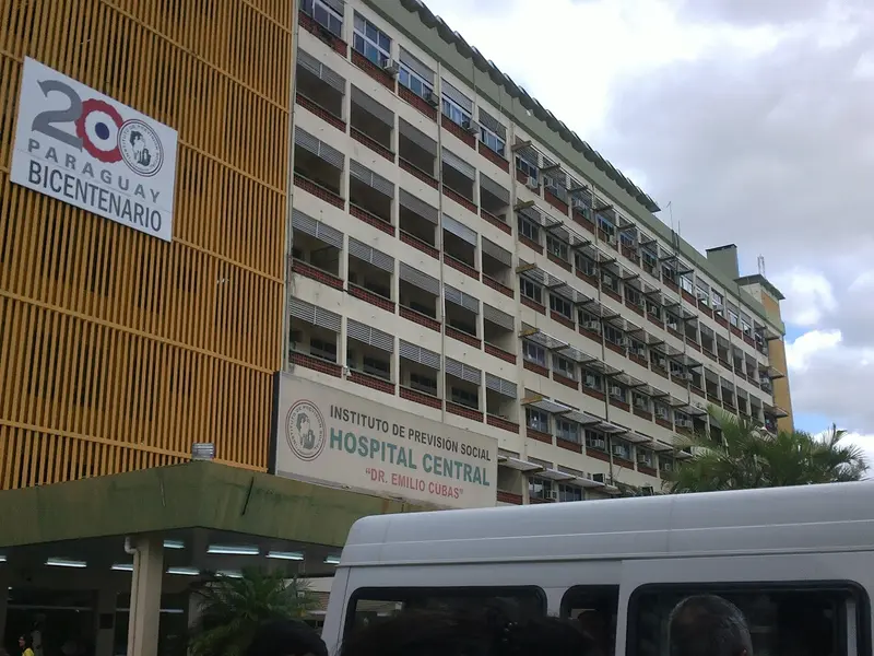 Het IPS Hospital Central in Asunción, onderdeel van het publieke zorgstelsel van Paraguay