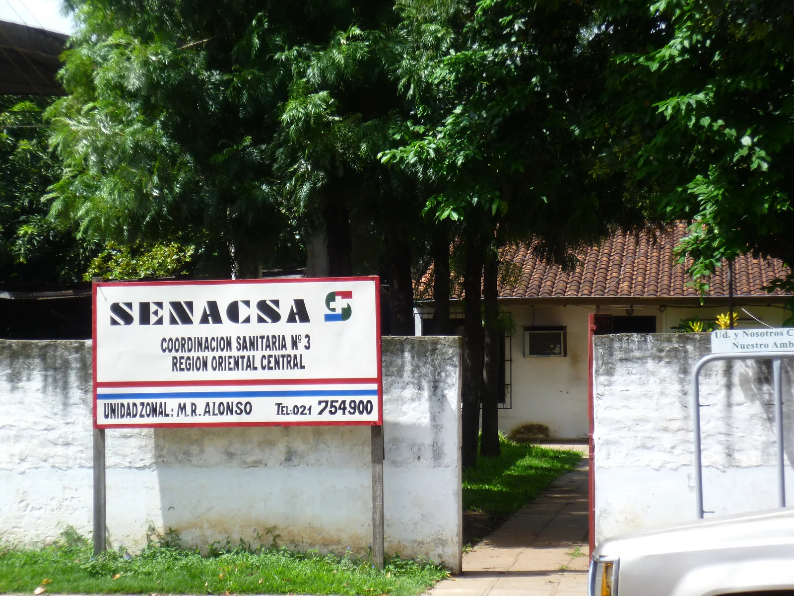 Regionaal kantoor van SENACSA in Mariano Roque Alonso, de dienst die de importeisen voor huisdieren in Paraguay vaststelt